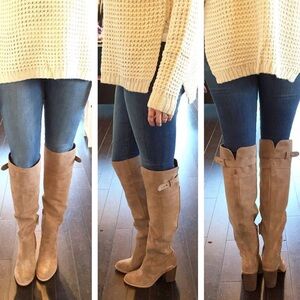 Dolce Vita Tan Over the Knee Boots